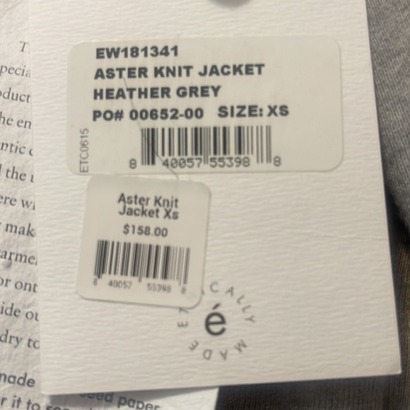 ÉTICA DENIM
Aster Knit Jacket - Heather Grey - Picture 10 of 10
